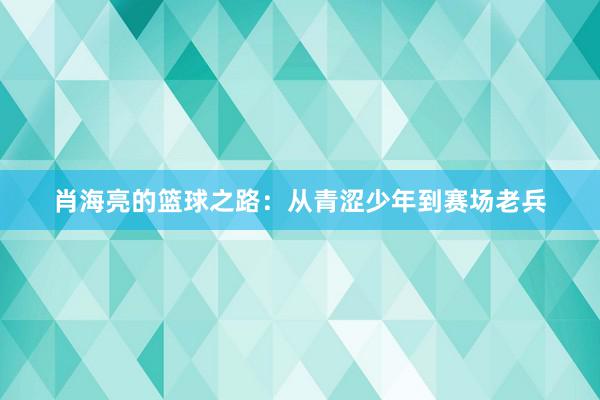 肖海亮的篮球之路：从青涩少年到赛场老兵